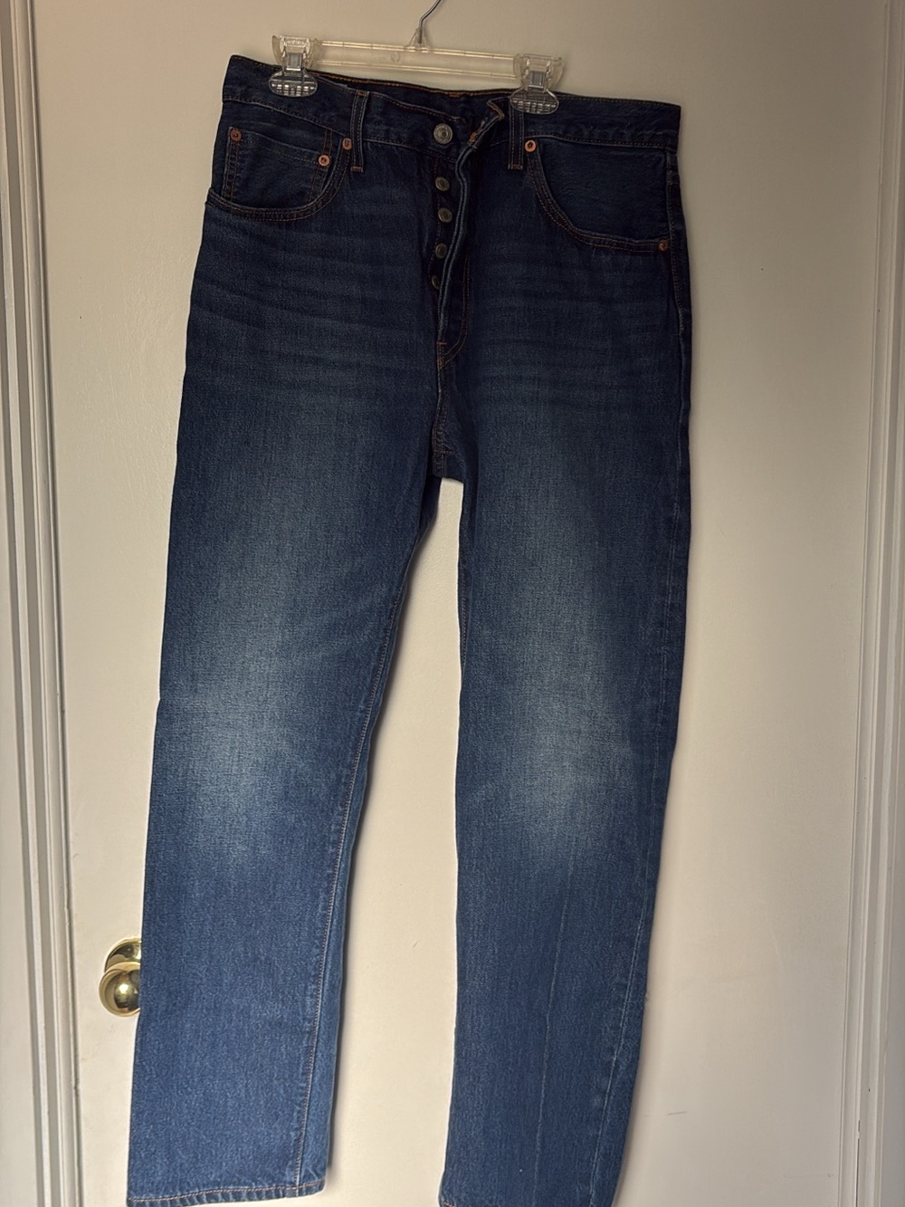 Levi's Women's Straight Leg Jeans in Dark Blue Wash